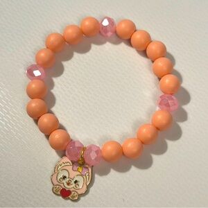 Hello kitty pink bracelet with pink crystals